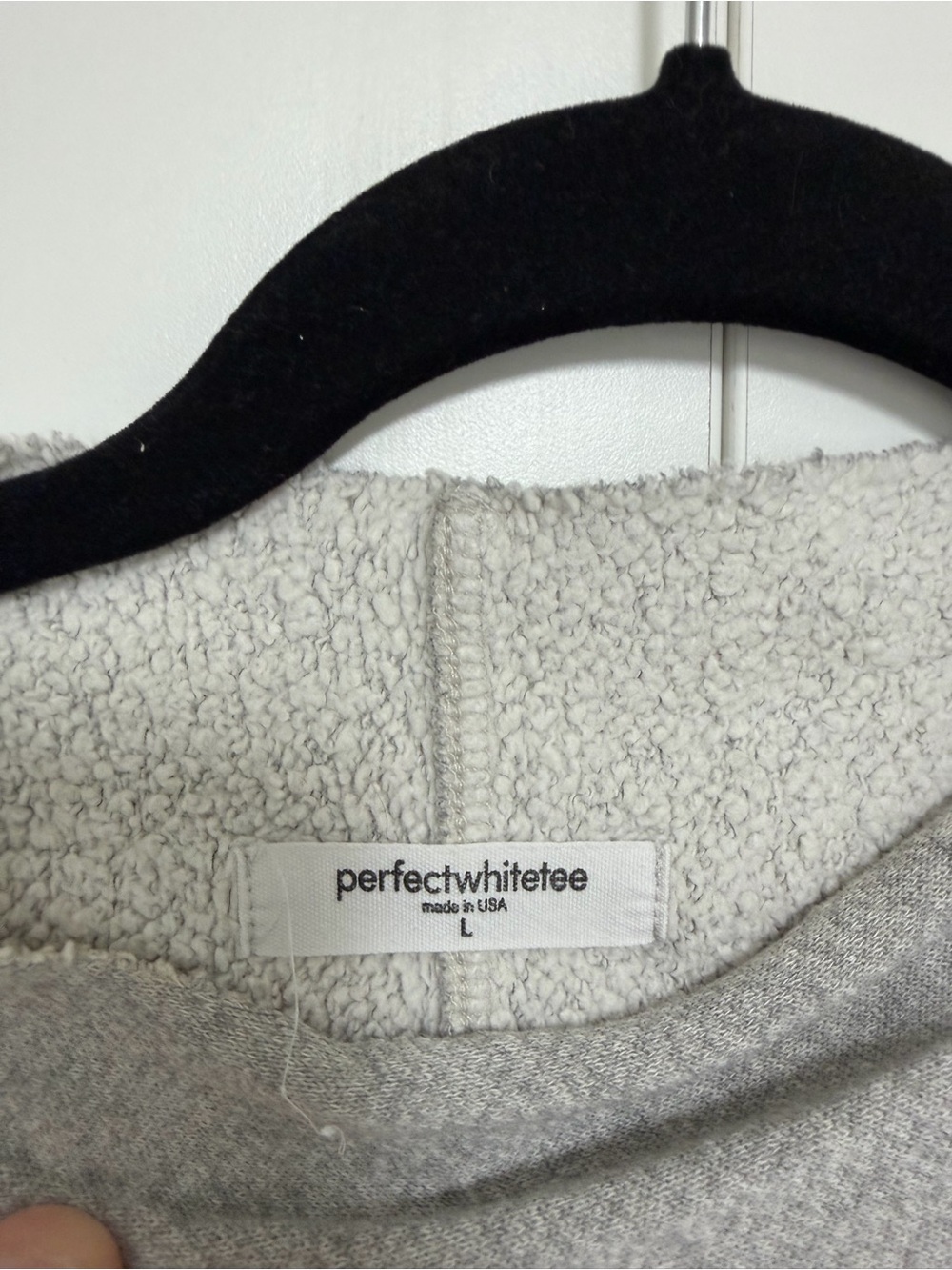 perfectwhitetee Gray Women’s Sweatshirt mock neck